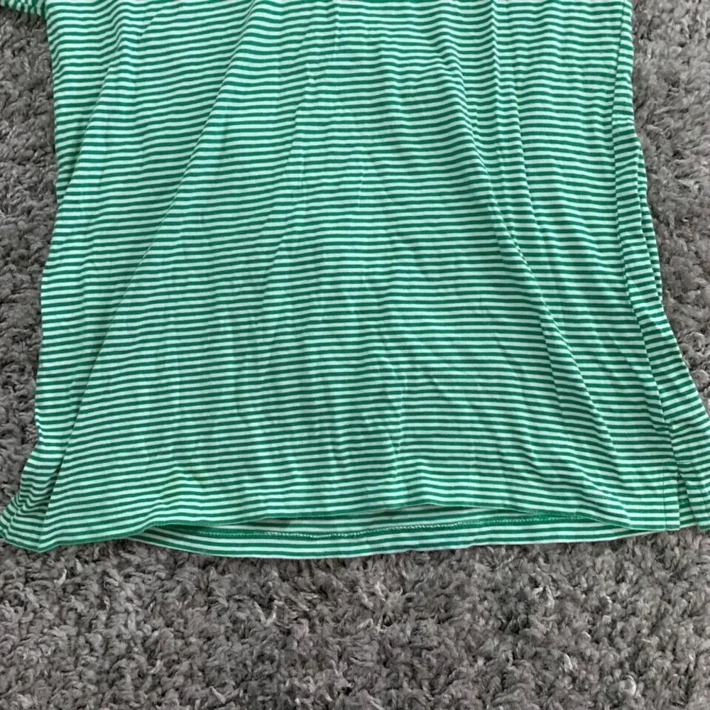 Polo Ralph Lauren Kids XL 18-20 Green White Striped Big‎ Pony Polo Shirt